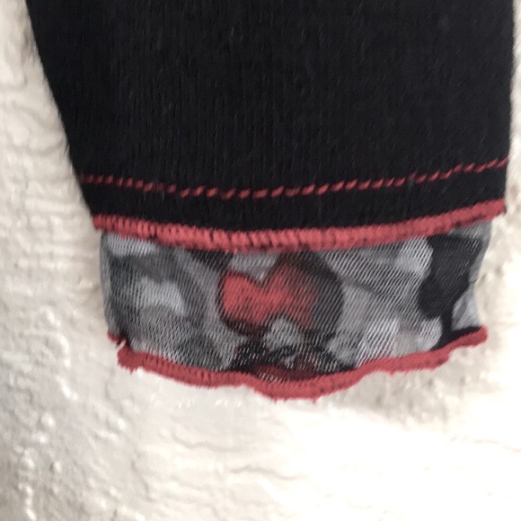 Vex Collection Cowl top black red gray studs! 34 - Picture 8 of 10